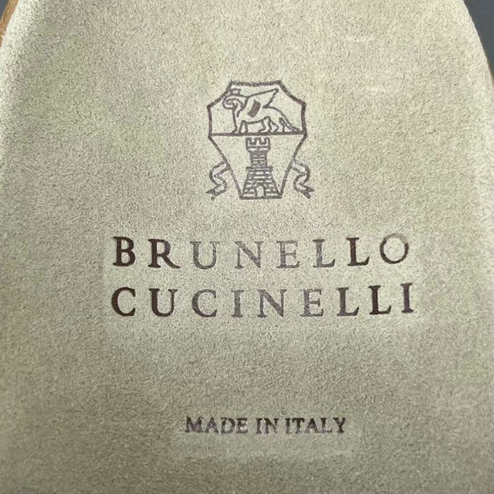 Brunello Cucinelli White Suede Crossover Sandals
